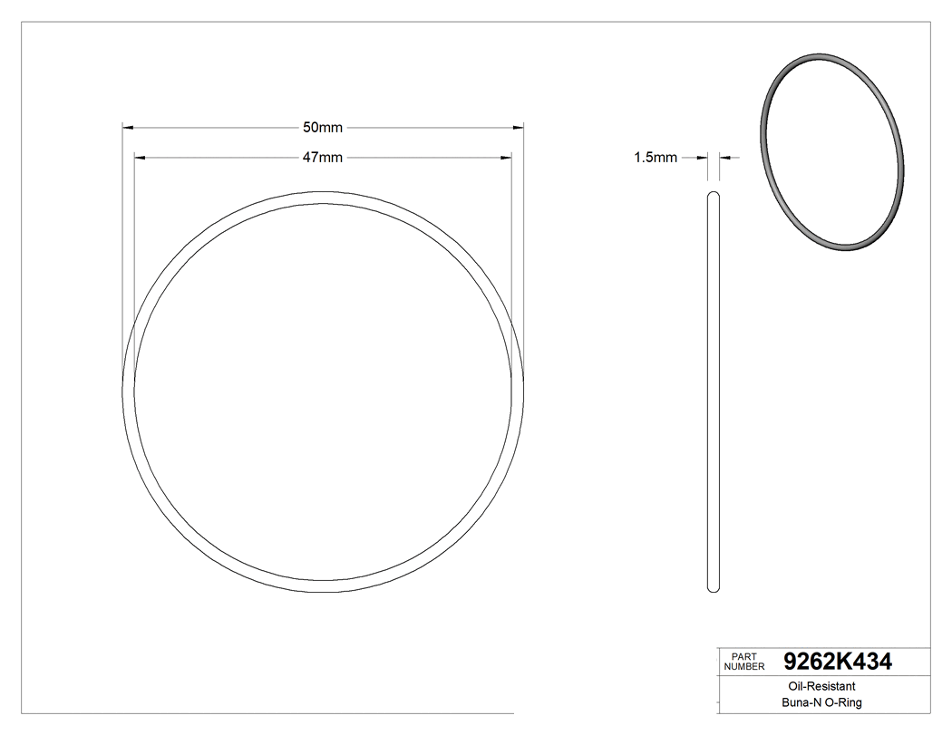 Technical drawing - 9262K434